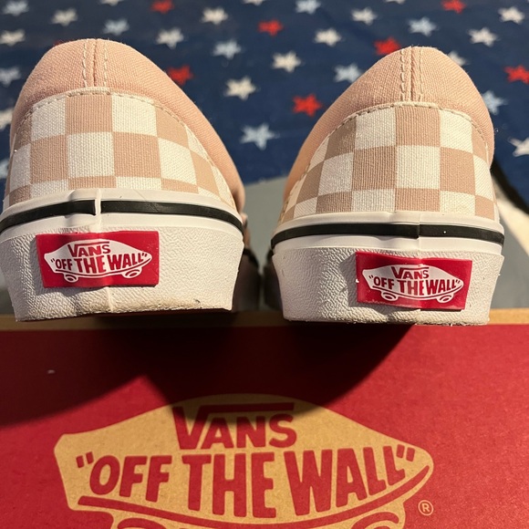 Vans unisex pink slip ons ladies eight men’s 6.5 - Picture 2 of 5